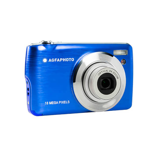AGFA Digital Camera DC8200 CMOS 8x 18MP, findes i farverne sort, pink eller blå